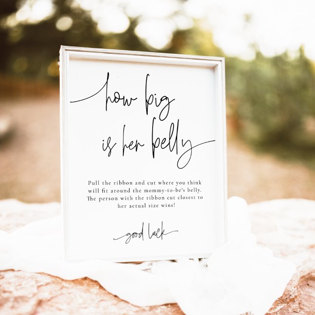 Poster O Grande Jogo Do Chá de fraldas Da Belly? (Criador carregado)