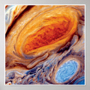 Pôster O grande ponto vermelho de Jupiter - foto do