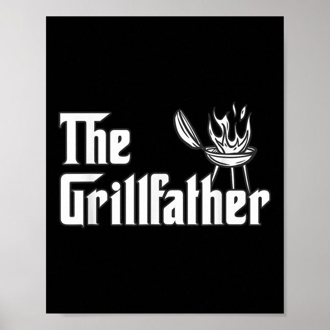 Poster O Grilldad Funny Churrasco Griling Barbecue (Frente)