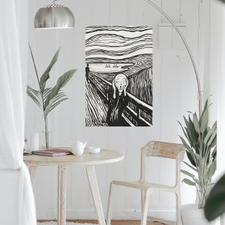 Poster O Gritar (1895) de Edvard Munch.