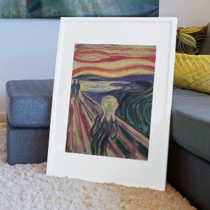 Pôster O Gritar de Edvard Munch, expressionismo venenoso