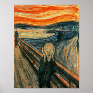 Pôster O Gritar Edward Munch Gritando