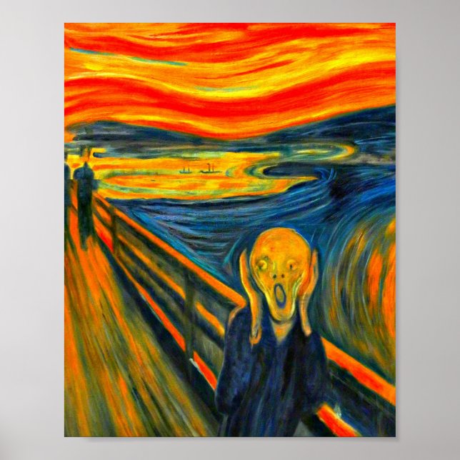 Poster O Gritar, Inte Art de Munch, (Frente)