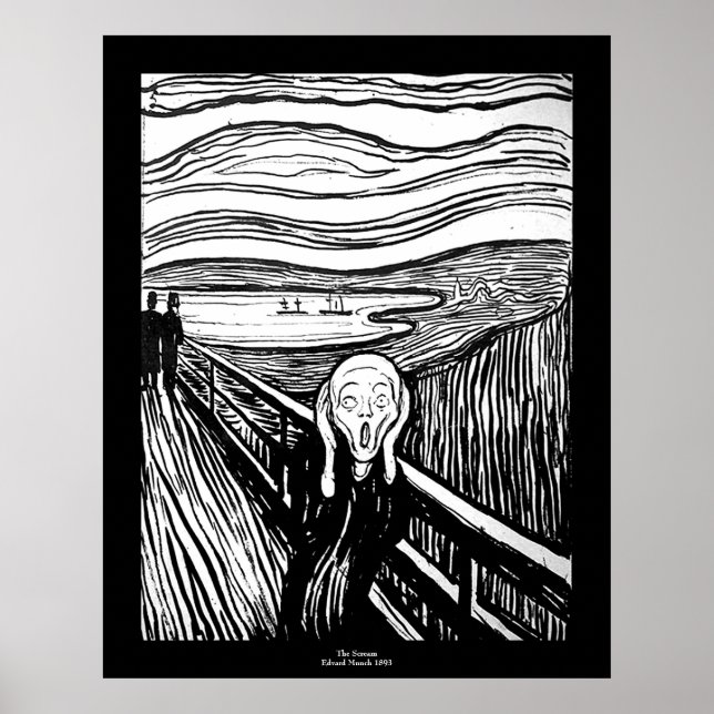 Poster O Grito de Edvard Munch (Frente)