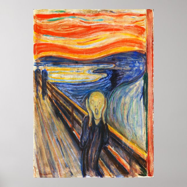 Poster O Grito de Edvard Munch (Frente)