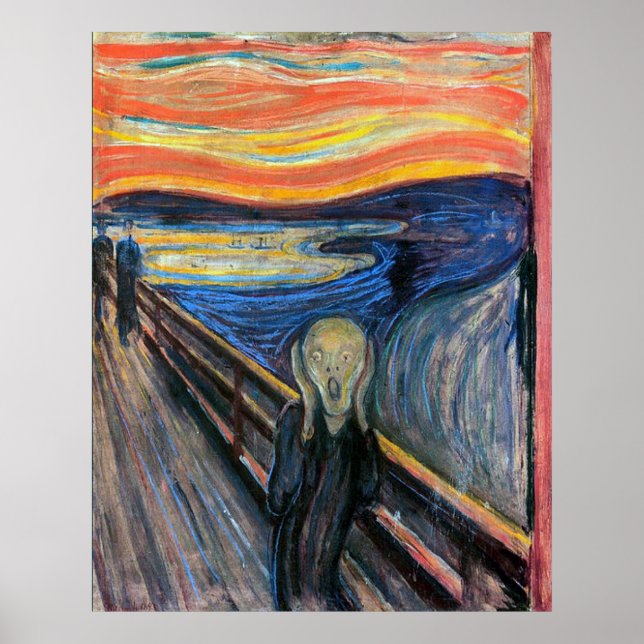 Pôster O Grito de Edvard Munch (Frente)