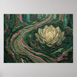 Poster O grito silencioso de uma rosa murcha