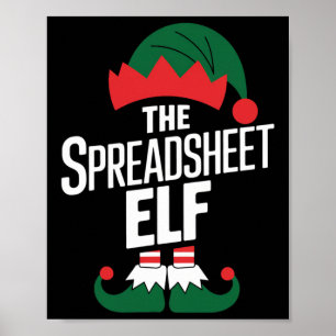 Poster O Grupo Elf Spreadsheet que Corresponde à Família 