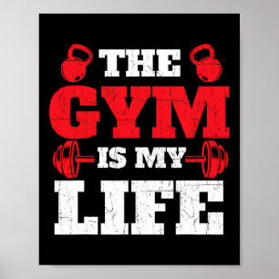 Poster O Gym É A Minha Vida - O Bacalhau De Elevação De P