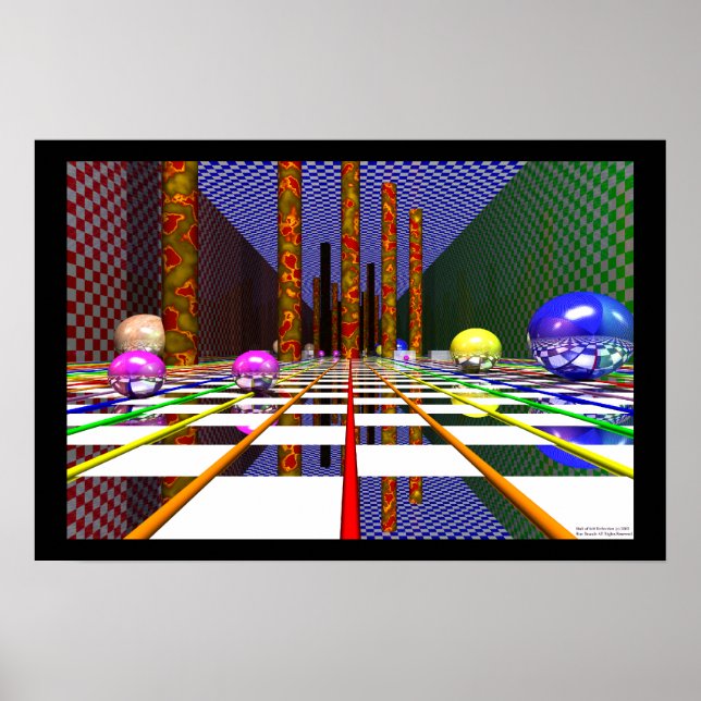 Poster O Hall da Autoreflexão. (Frente)