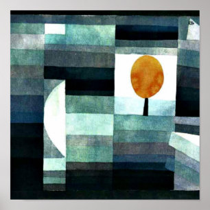 Poster O Harbinger do outono de Paul Klee