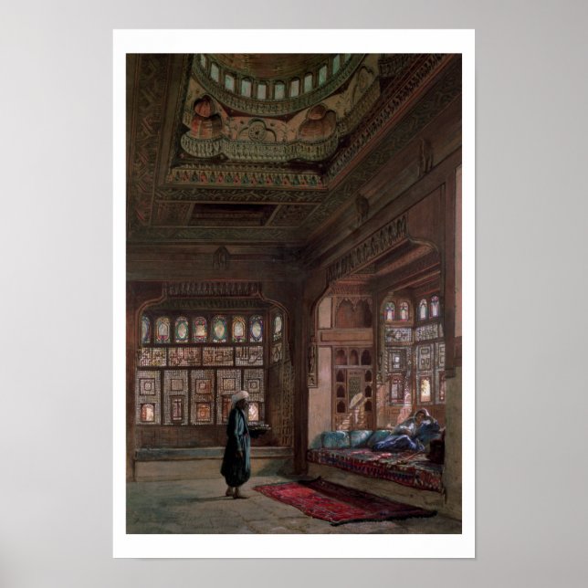 Pôster O Harém do Xeque Sadat, Cairo, 1870 (Frente)