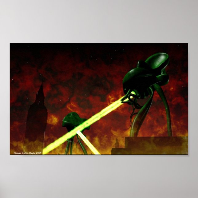 Pôster O Heat Ray em Londres (Frente)