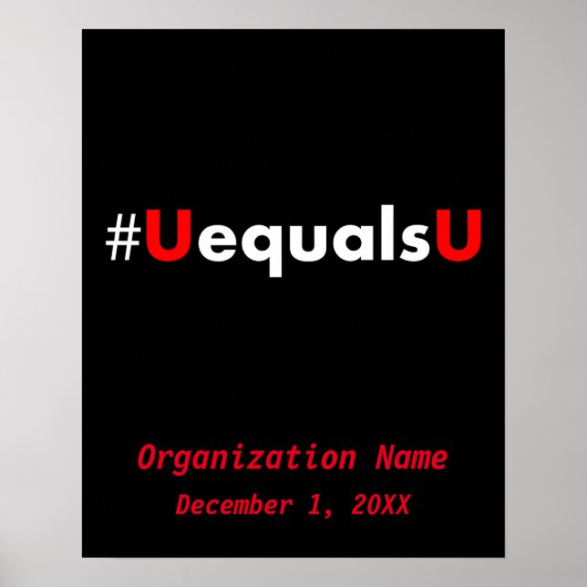 Poster O HIV não detectável é imtransmissível - Mínimo (Frente)