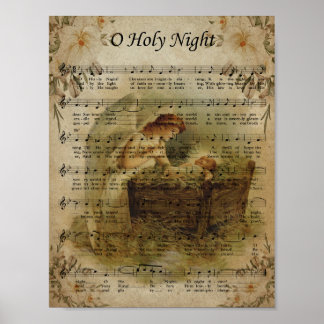 Poster O Holy Night, Natal Antigo