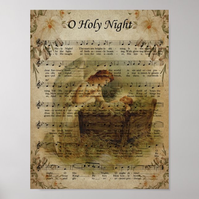 Poster O Holy Night, Natal Antigo (Frente)