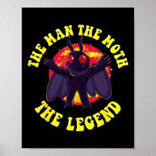 Poster O Homem A Mama A Lenda Maçã Cute Cryptid C