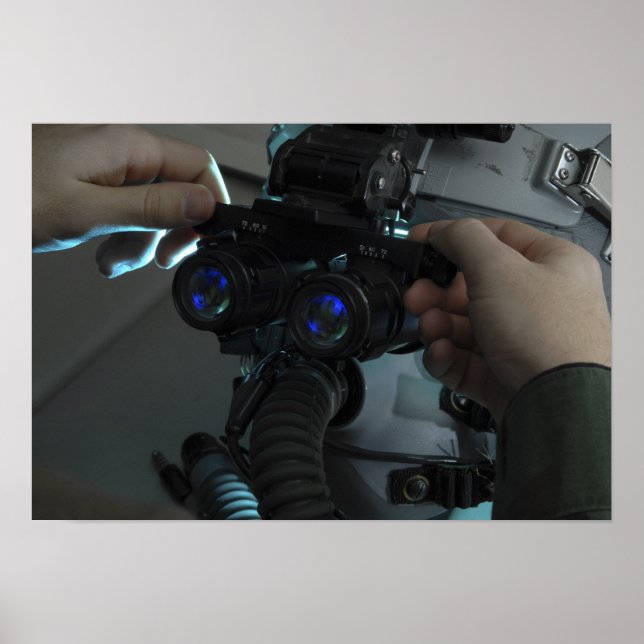 Pôster O homem-ar ajusta o olho (Frente)