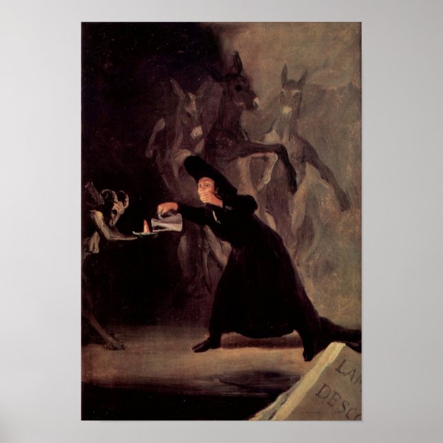 Pôster O Homem Assustado De Francisco Goya 1798 (Frente)