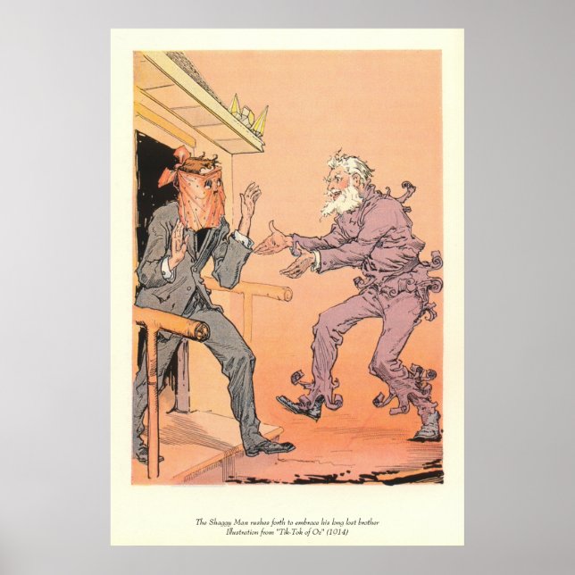 Pôster O Homem Assustador apressa-se a saudar o seu irmão (Frente)