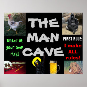 POSTER O HOMEM CAVE