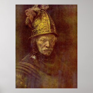 Poster O homem com o capacete Ouro