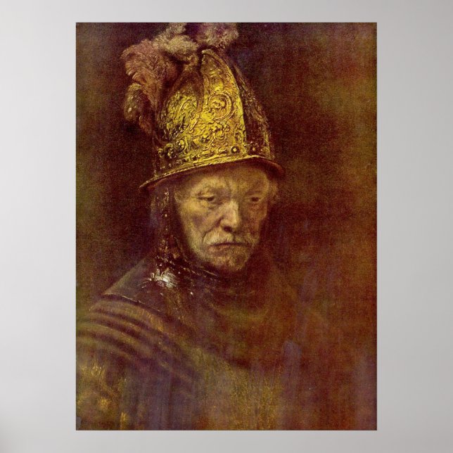 Poster O homem com o capacete Ouro (Frente)