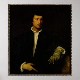 Poster O homem com uma luva, c.1520