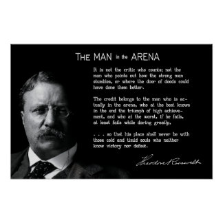 Pôster O HOMEM de Roosevelt no discurso ARENA