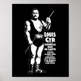 Poster O Homem Mais Forte Da Terra - Louis Cyr - Forte