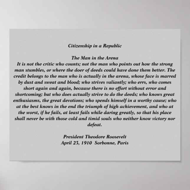 Pôster O Homem na Arena (Frente)