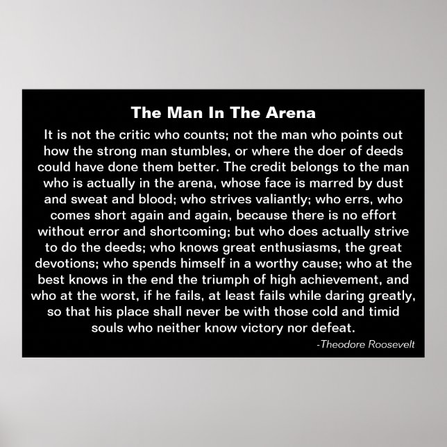 poster 'O Homem Na Arena' (Frente)