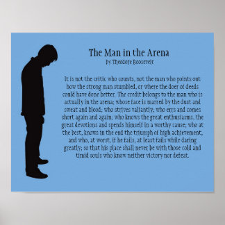 Pôster O homem na arena 14" X 11"
