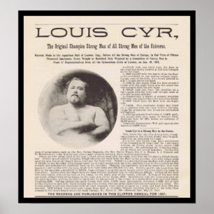 Poster O homem o mais forte de Louis CYR no universo