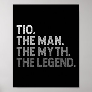 Poster O Homem O Mito A Lenda Pai Dia dos Pais Divertido 