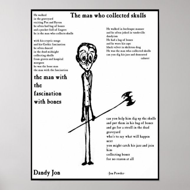 Poster O Homem Que Colecionou Crânios (Frente)