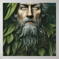 O Homem Verde Folclore Deity Digital Art