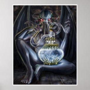 Pôster O Hooka V2 de Cthulhu