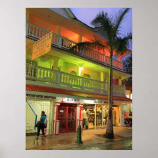 Poster O Hotel Caribe, Philipsburg, Rua. Maarten