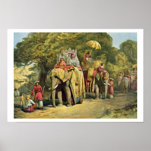 Pôster O Howdah Governador-Geral do estado, 1863 (chromol