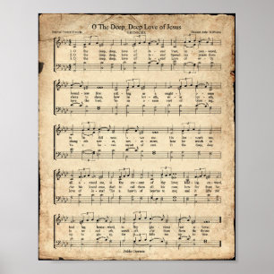 Poster O Hymn da Vintage do Amor Profundo