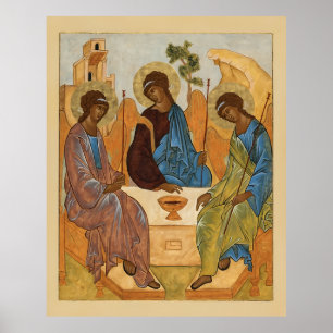 Poster O Ícone da Santíssima Trindade