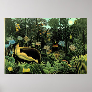 Pôster O ideal de Henri Rousseau (1910)