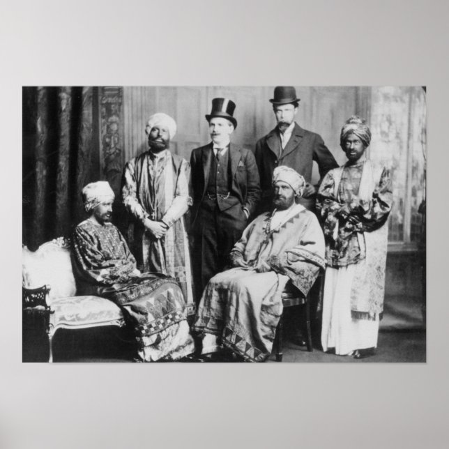 Pôster O imperador da Abissínia e o seu Tribunal" (Frente)