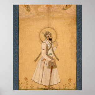 Pôster O imperador Farrukhsiyar (1683-1719) do Larg
