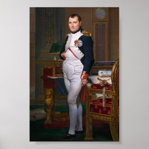 Poster O imperador Napoleão em seu estudo nas usinas