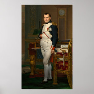 Pôster O Imperador Napoleão em seu estudo no Tuileries