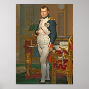 Pôster O imperador Napoleon em seu estudo no Tuileries