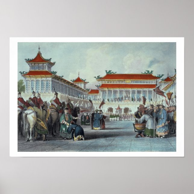 Poster O Imperador Teaon-Kwang Revisando suas Guardas, Pa (Frente)