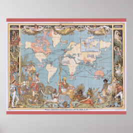 Poster O Império Britânico em 1886